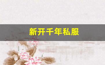 新开千年私服 (11) 新开千年私服 (11)